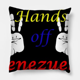 Hands off Venezuela! Pillow