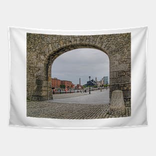 Through the arch to the Liverpool skyline Tapestry