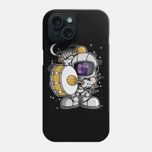 Astronaut Drummer Evergrow EGC Coin To The Moon Crypto Token Cryptocurrency Blockchain Wallet Birthday Gift For Men Women Kids Phone Case