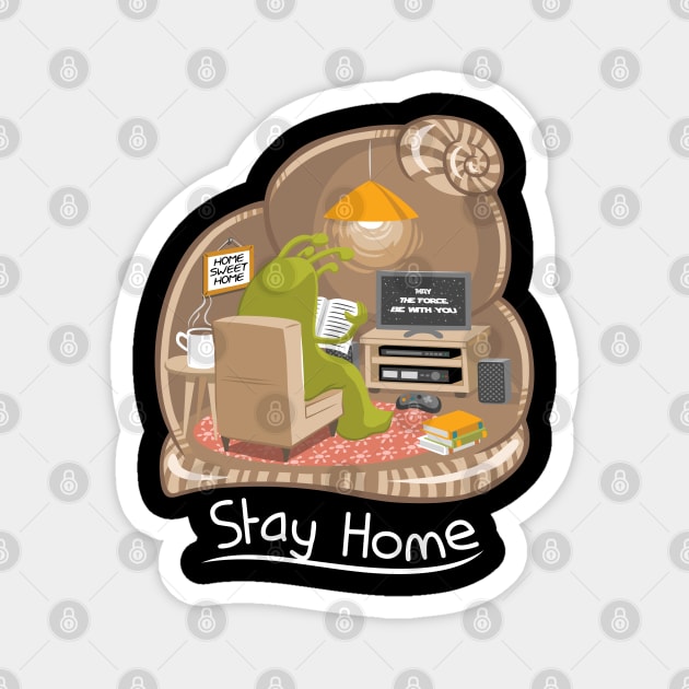 Stay home Magnet by Patrol