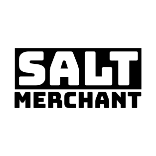 Salt Merchant Block Logo - Black T-Shirt