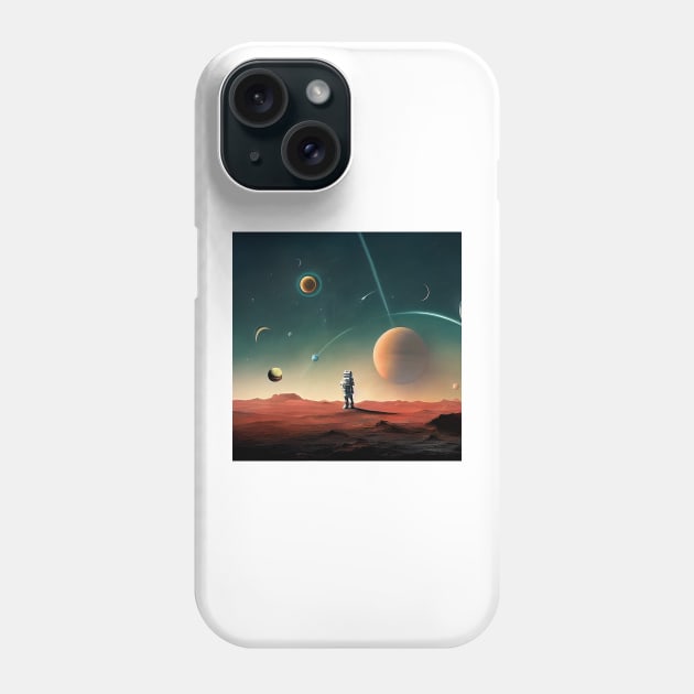 Outer Space Phone Case by www.TheAiCollective.art