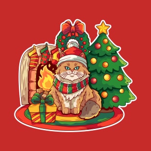 Persian Cat X Christmas T-Shirt