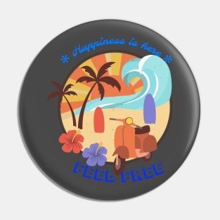 be happy and bodysurf Pin