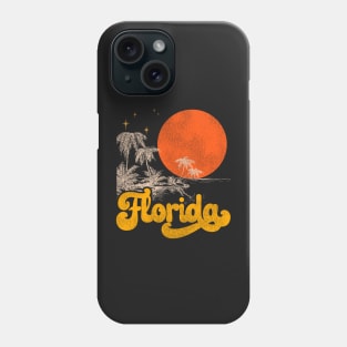 Vintage State of Florida Mid Century Distressed Aesthetic Phone Case