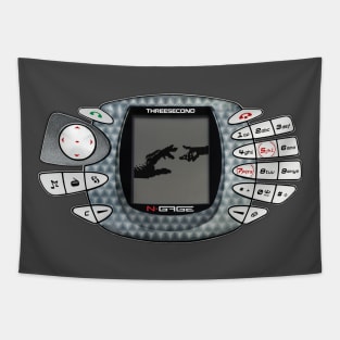 retro vintage gamers smartphone photography Tapestry