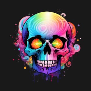 Vibrant colours skull T-Shirt