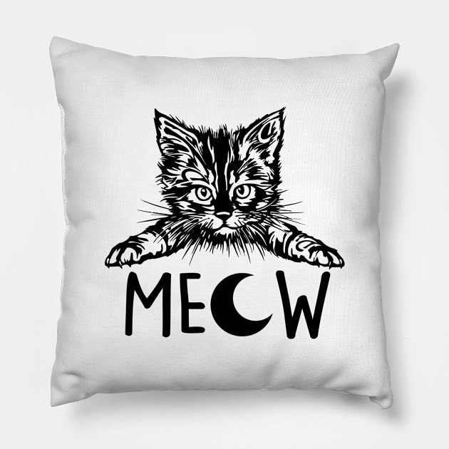 Sad cat Pillow by My Happy-Design