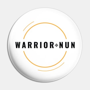 Warrior Nun Front Halo - black/gold Pin