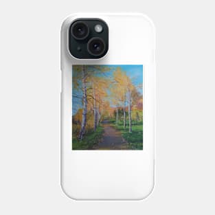 A pathway to Autumn Phone Case