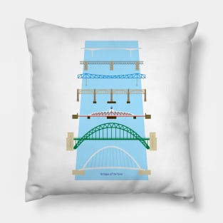 Bridges of the Tyne Pillow