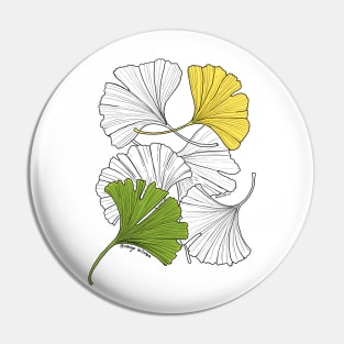 Ginkgo Leaves-gray Pin