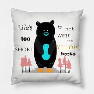 Yellow Boots Pillow