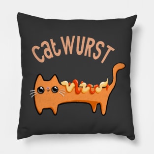 Catwurst, the Wiener cat Pillow