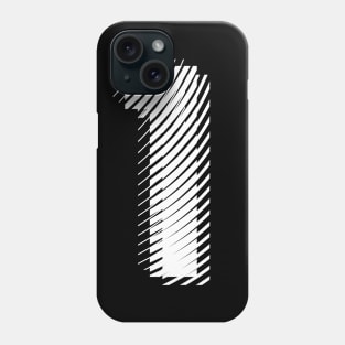 blurred 1 in white Phone Case