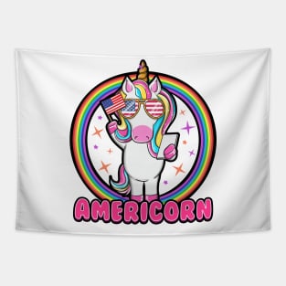 Funny Americorn T-shirt Tapestry