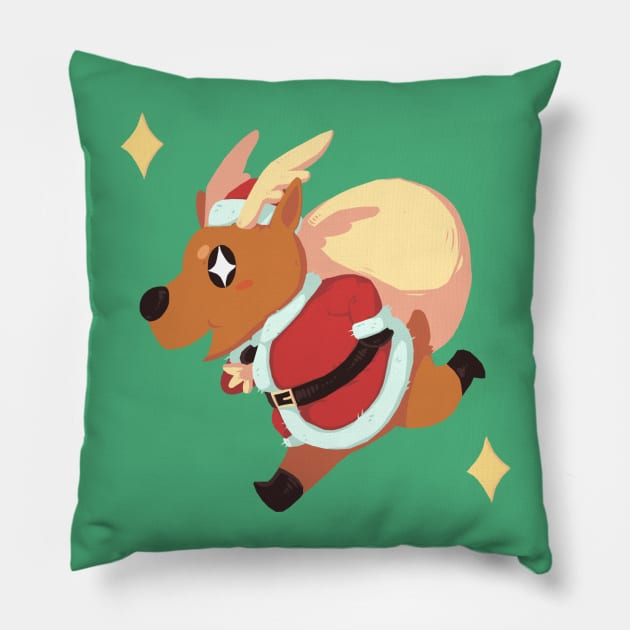 Holiday Run Pillow by KLou