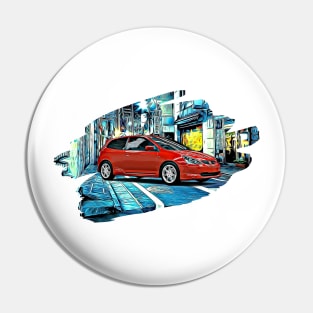 EP3 Civic Type R Tokyo Night Print Pin