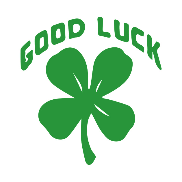 Good Luck 4 Leaf Clover by KitschPieDesigns