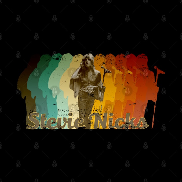 Stevie Nicks Retro Fade Vintage by Cube2