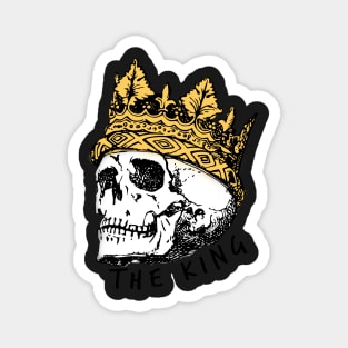 King Skull Crown Magnet