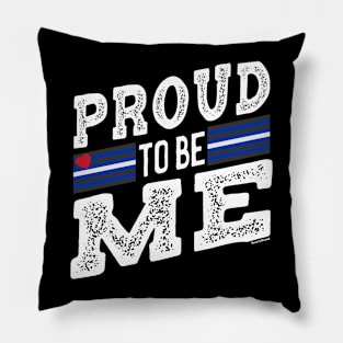 Proud To Be Me Leather Gay Pride LGBTQ | BearlyBrand Pillow