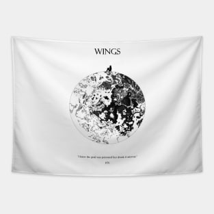 WINGS Moon Dark Tapestry