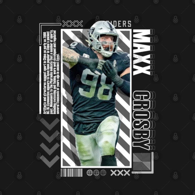 Maxx Crosby Paper Poster Version 10 by art.Hamdan