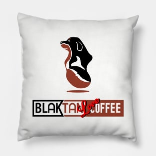 balck tan love coffee Pillow
