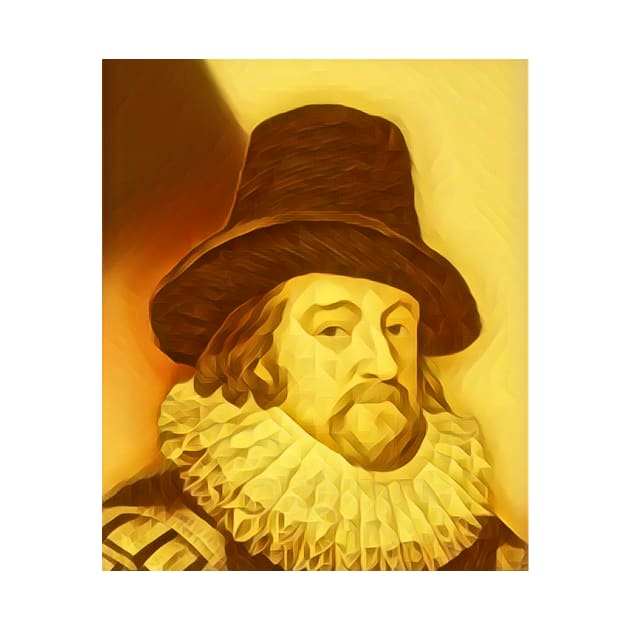 Francis Bacon Golden Portrait | Francis Bacon Artwork 9 by JustLit