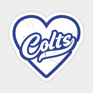 Vintage Colts School Spirit // High School Football Mascot // Go Colts Magnet