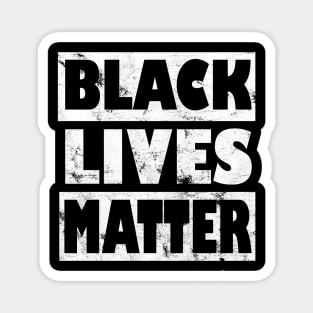 Black Lives Matter stop racism Magnet