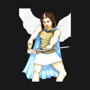 Archangel Michael the Protector- Dark Grey T-Shirt