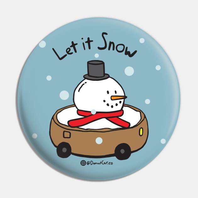 Donut Car - Let it Snow Pin by donutcarco