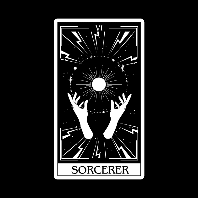 Sorcerer Tarot Card D&D Nat 20 Dungeons & Dragons by JaeSlaysDragons