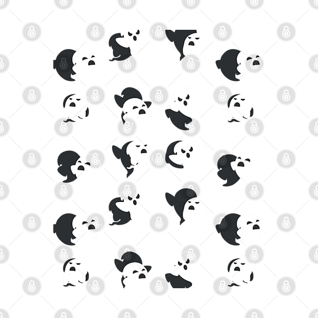 Halloween Ghost Pattern by FaelynArt