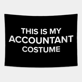 Halloween Costume Accountant Tapestry