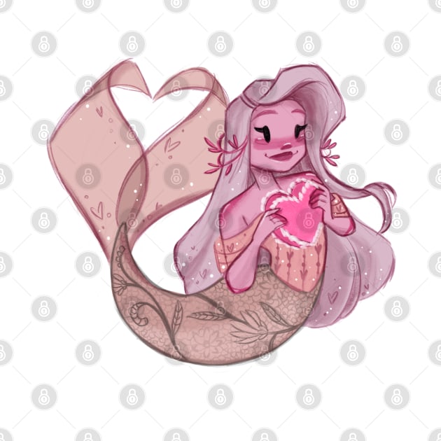 Chocolate Hearts Mermaid by Maxineart