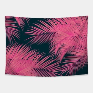 Pink Palm Trees Tapestry