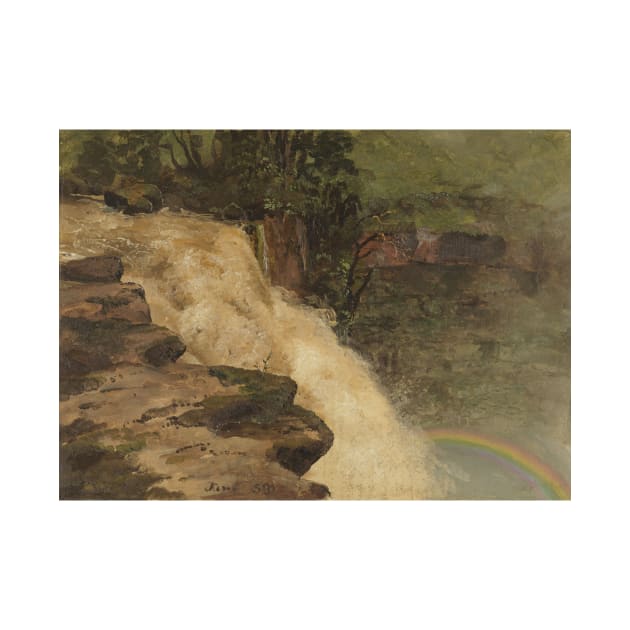 A Waterfall in Colombia by Frederic Edwin Church by Classic Art Stall