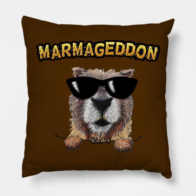 Marmageddon Pillow by KiniArt