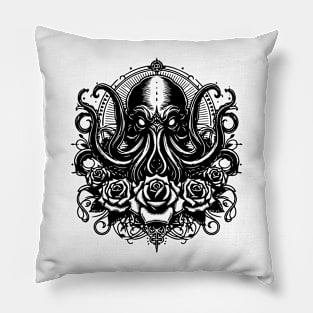 gothic kraken Pillow