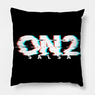 On2 Salsa Glitch Effect Pillow