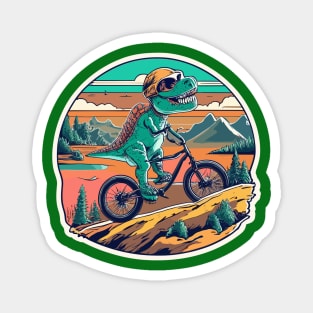 T-Rex Mountain Biking Adventure Magnet