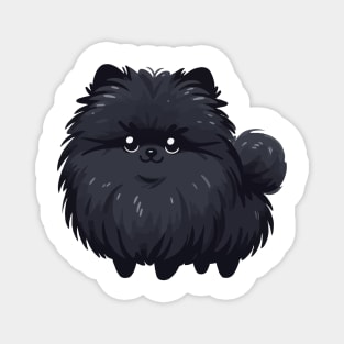 Cute Black Pomeranian Magnet