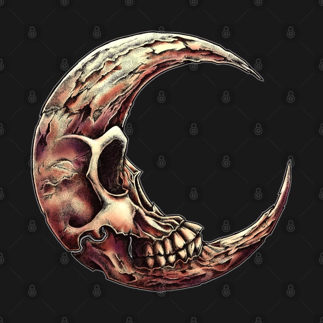 Crescent Skull by affan2fly