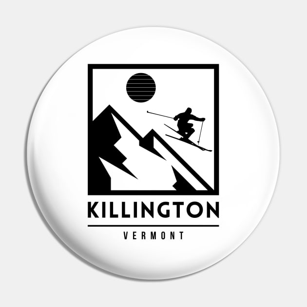 Killington Vermont United states ski Pin by UbunTo