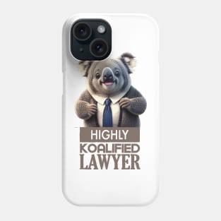 Just a Highly Koalified Lawyer Koala 3 Phone Case