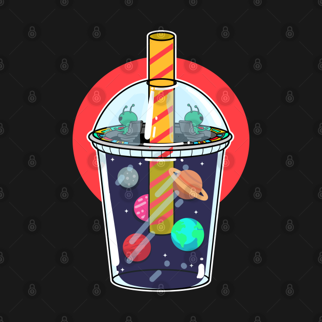 Discover Boba Tea Ufo Boba Tea Boba Milk Tea Ufo Bubble Tea - Boba - T-Shirt