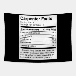 Funny Carpenter Facts Tapestry